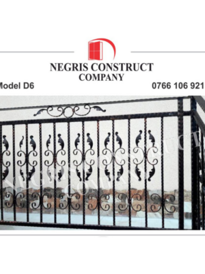 Balustrada din fier forjat, model: D6